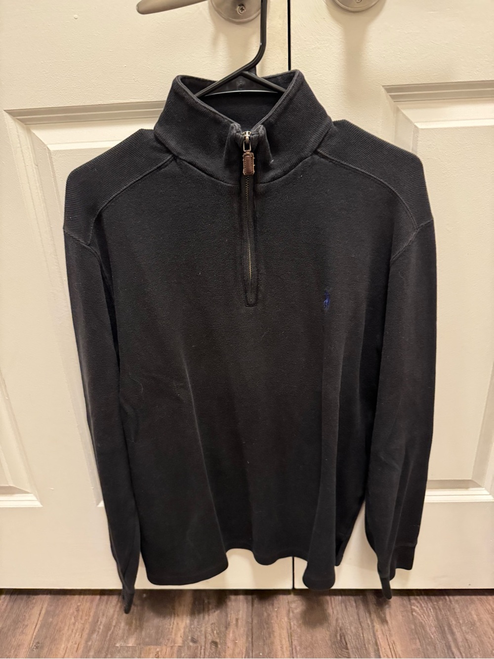 Polo by Ralph Lauren Black Half-Zip Pullover Sweater